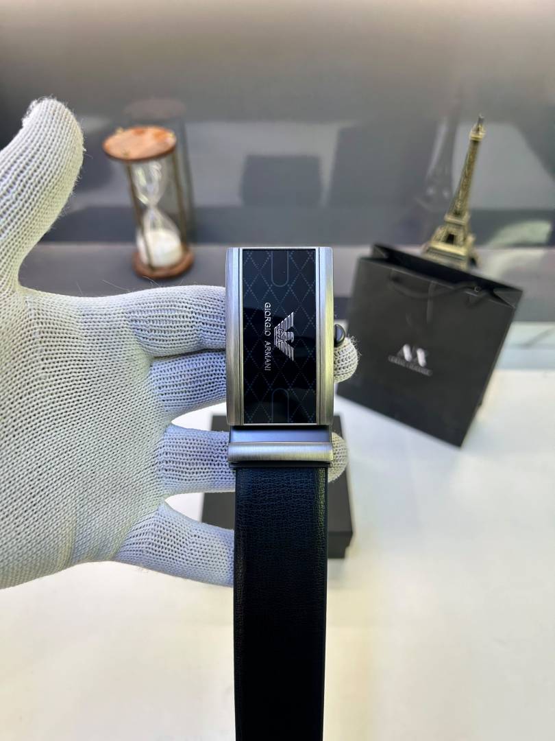 Armani Exchange Auto Lock Black Belt Fa 735