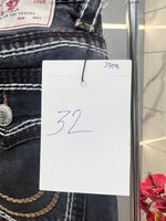True Religio n Dark Grey Shade Straight Fit Premium Imported Stretchable lycra fabric Denim with back flap pocket Design 3708