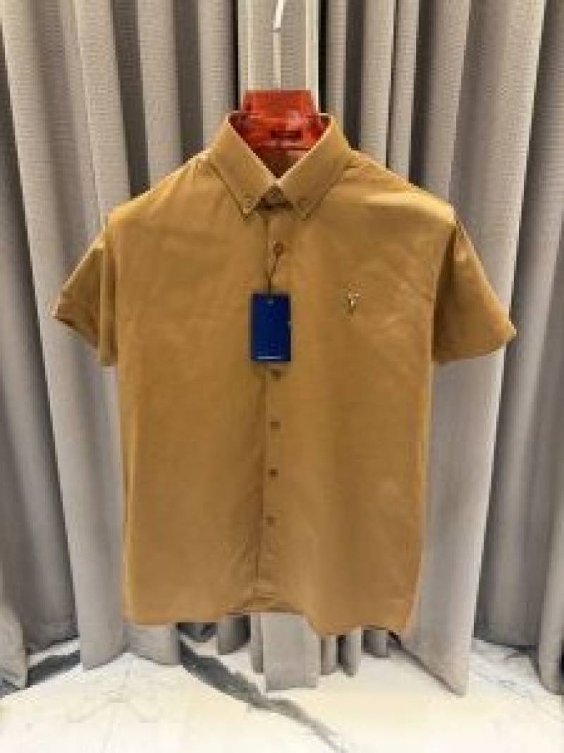Ralph Lauren Premium Mud Brown Half Shirt
