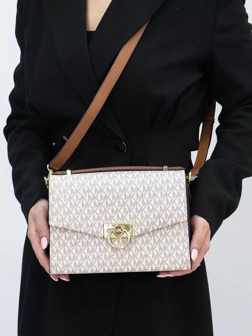 Michael Kors CB Hendrix Top Handle Crossbody Bag With Original Box & CarryBag