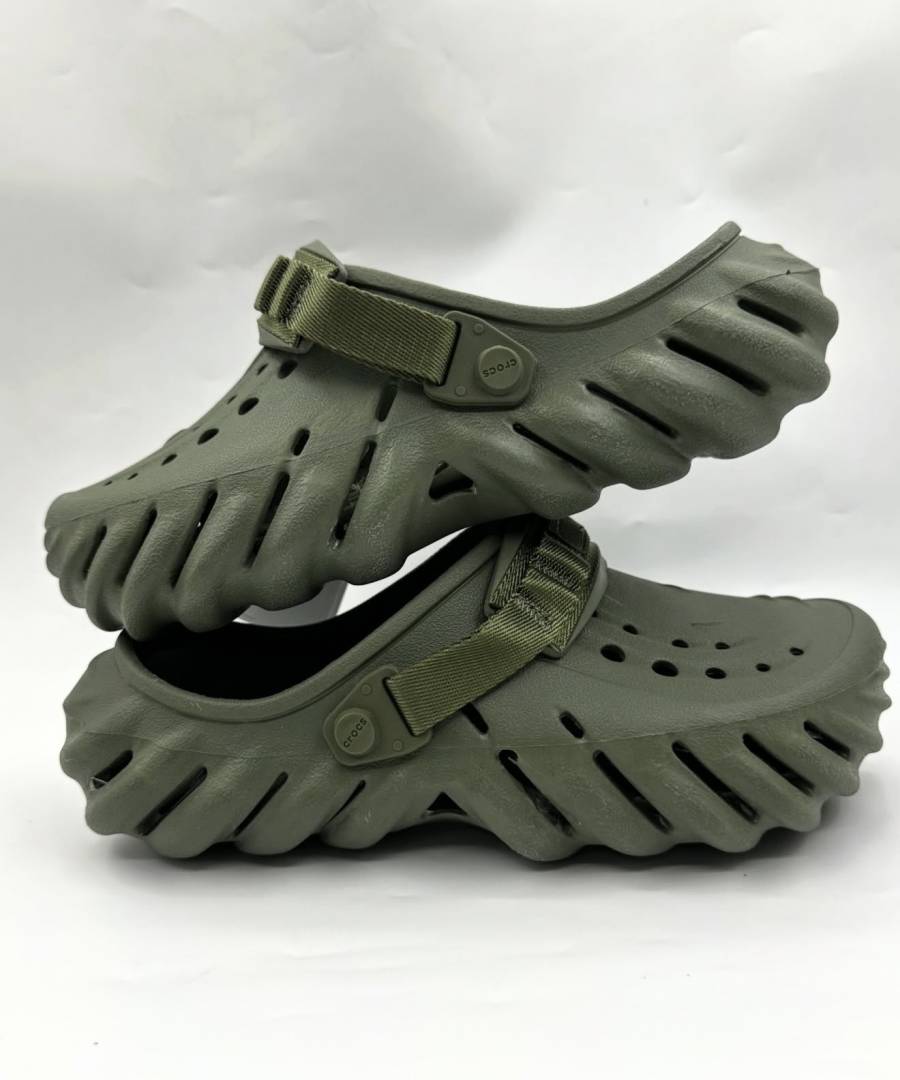 Crocs Echo Aloe Green Back Strap Clogs
