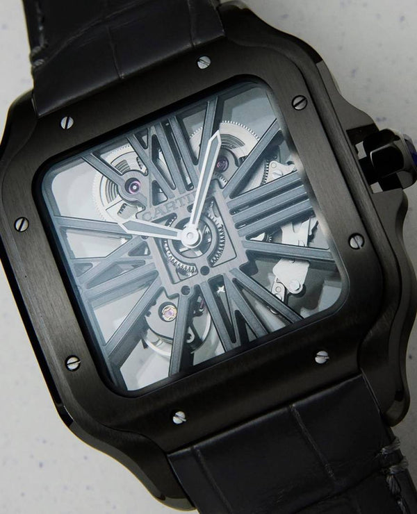 Cartier Santos Skeleton Battery