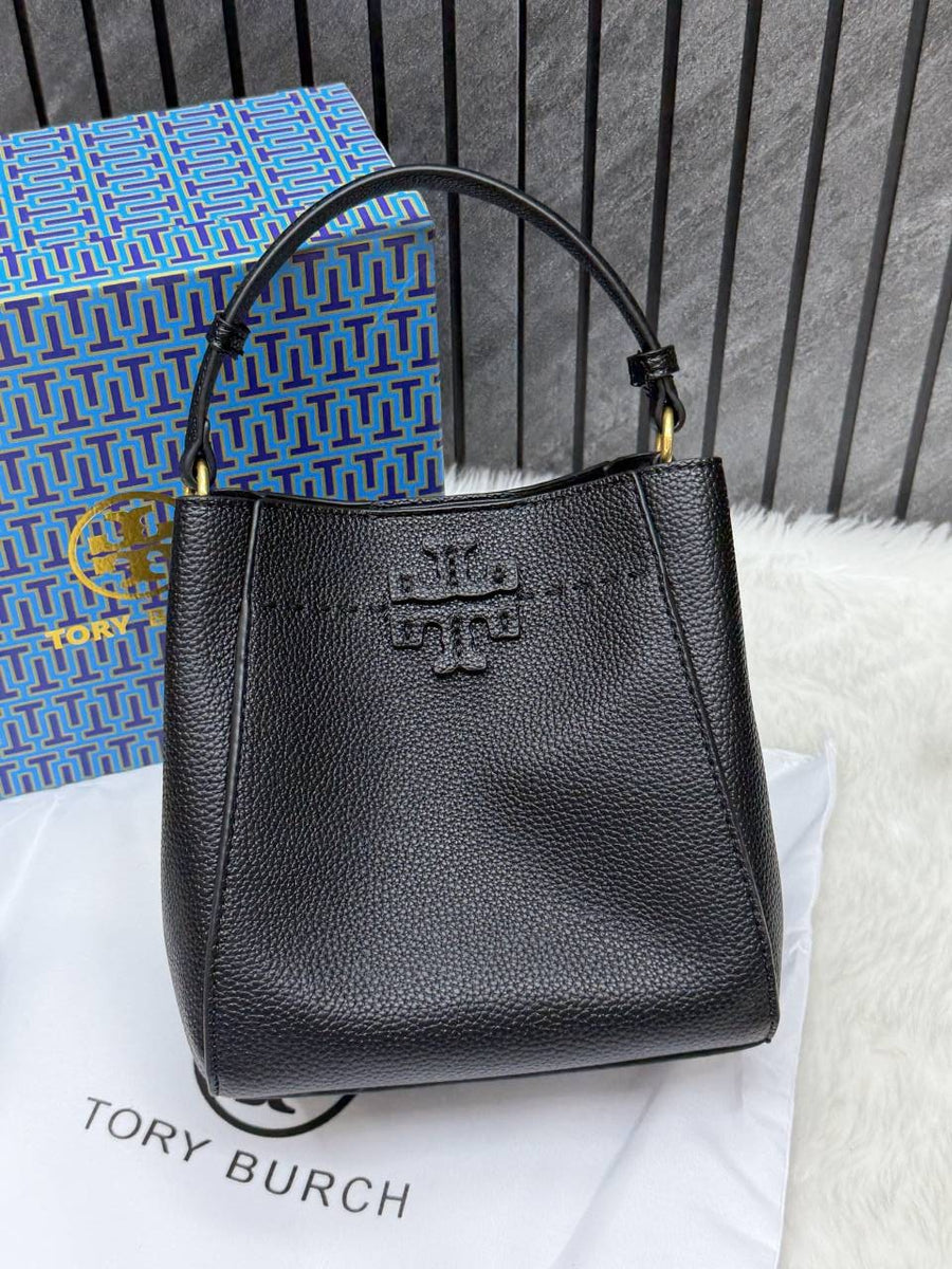 Tori Burch_McGraw_Bucket_Bag_With_OriginalBox_DustCover