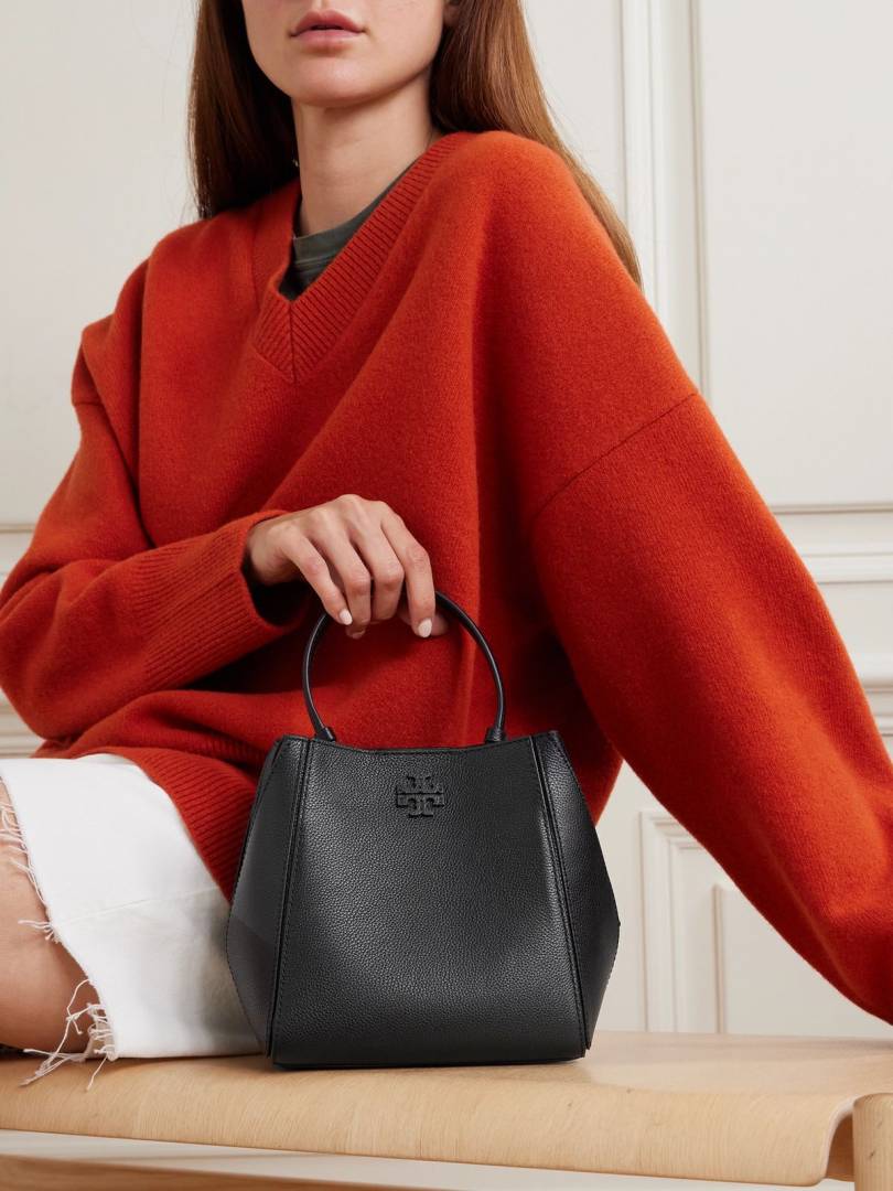 Tori Burch_McGraw_Bucket_Bag_With_OriginalBox_DustCover
