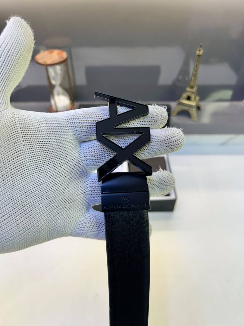 Armani Exchange Black Brown Belt &Wallet Combo Fa 727