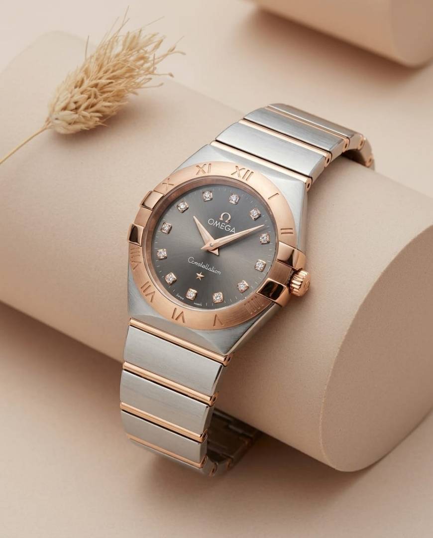 Omega Constellation Sedna 2Ton-Copper-Grey Womens