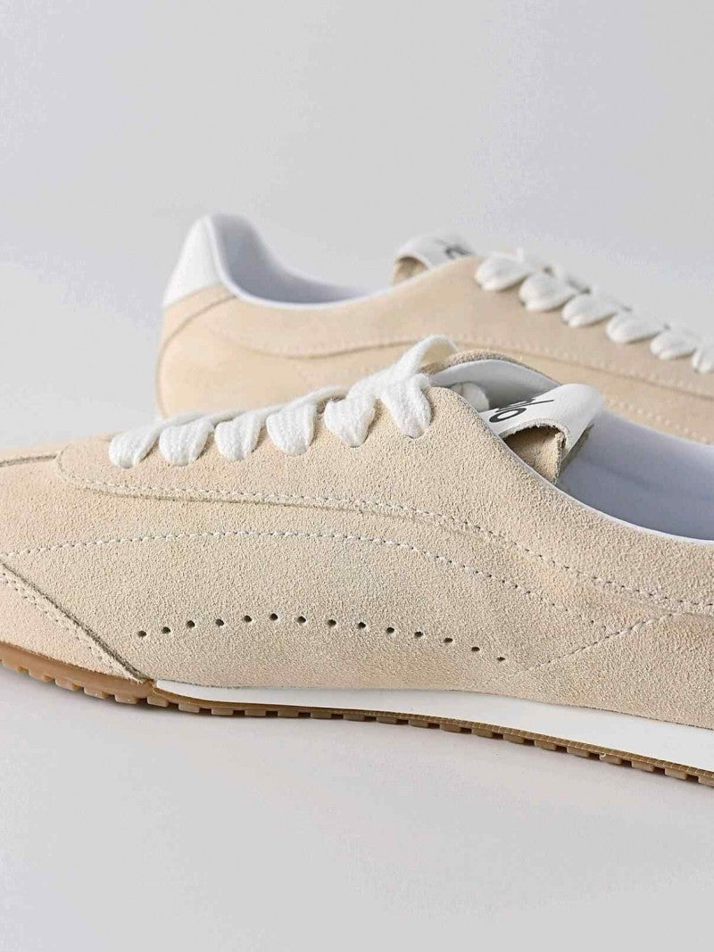 Alo Yoga Sunset Suede Sneakers Beige