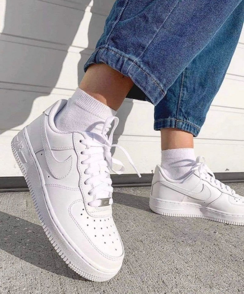 ..Nikkee airforce 1 white pure leather for men 477