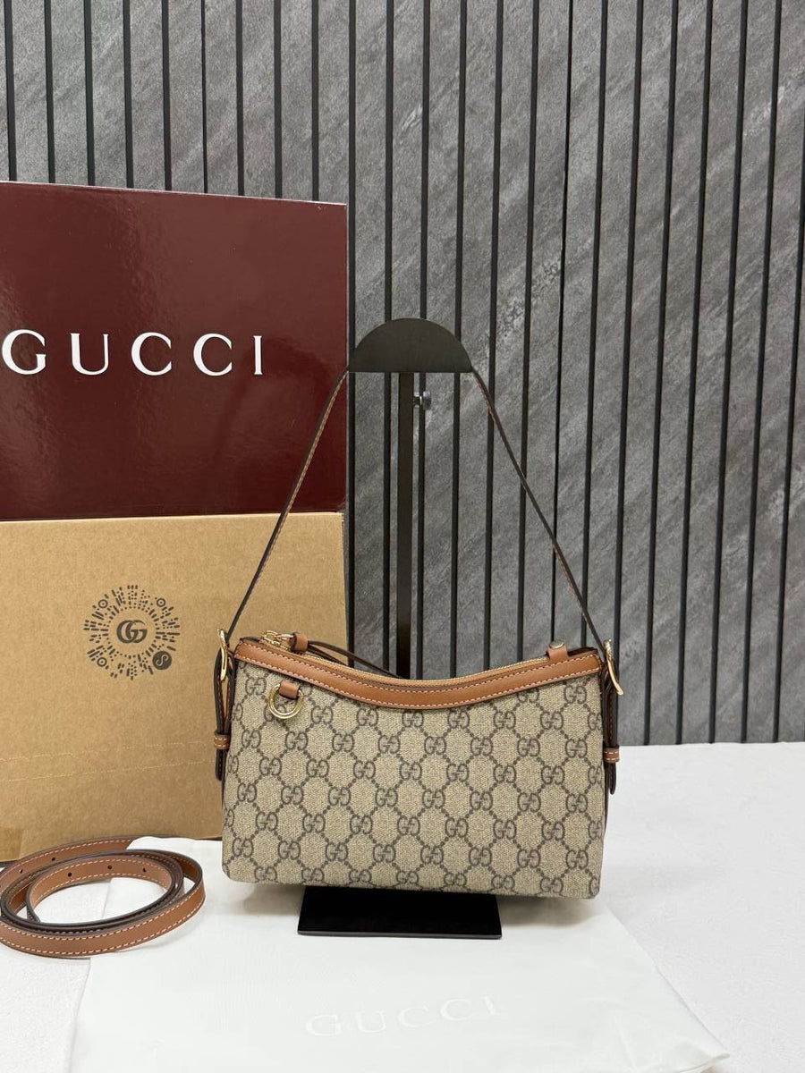 Gucci GG Emblem Small Shoulder Bag With Origin uble Box DustCover & LongBelt