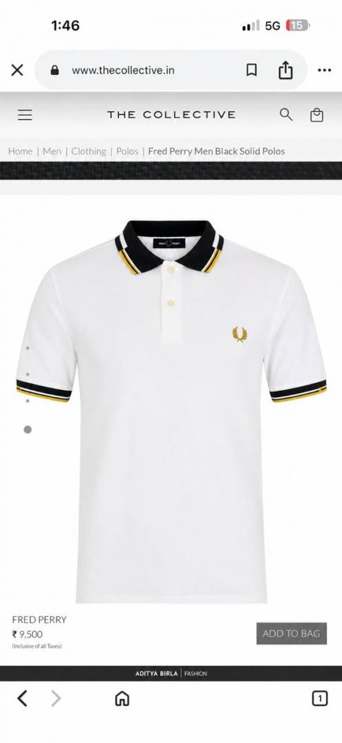 Fred Perry Chest Logo Polo T-shirt White