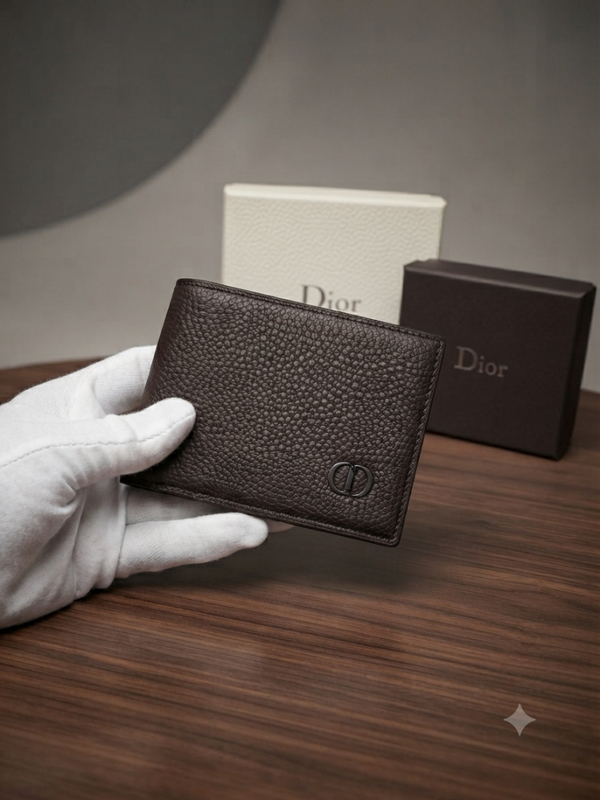 CHRISTIAN DIOOR BROWN PREMIUM QUALITY WALLET