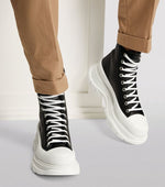 Alexander McQueen Tread Slick High Black White