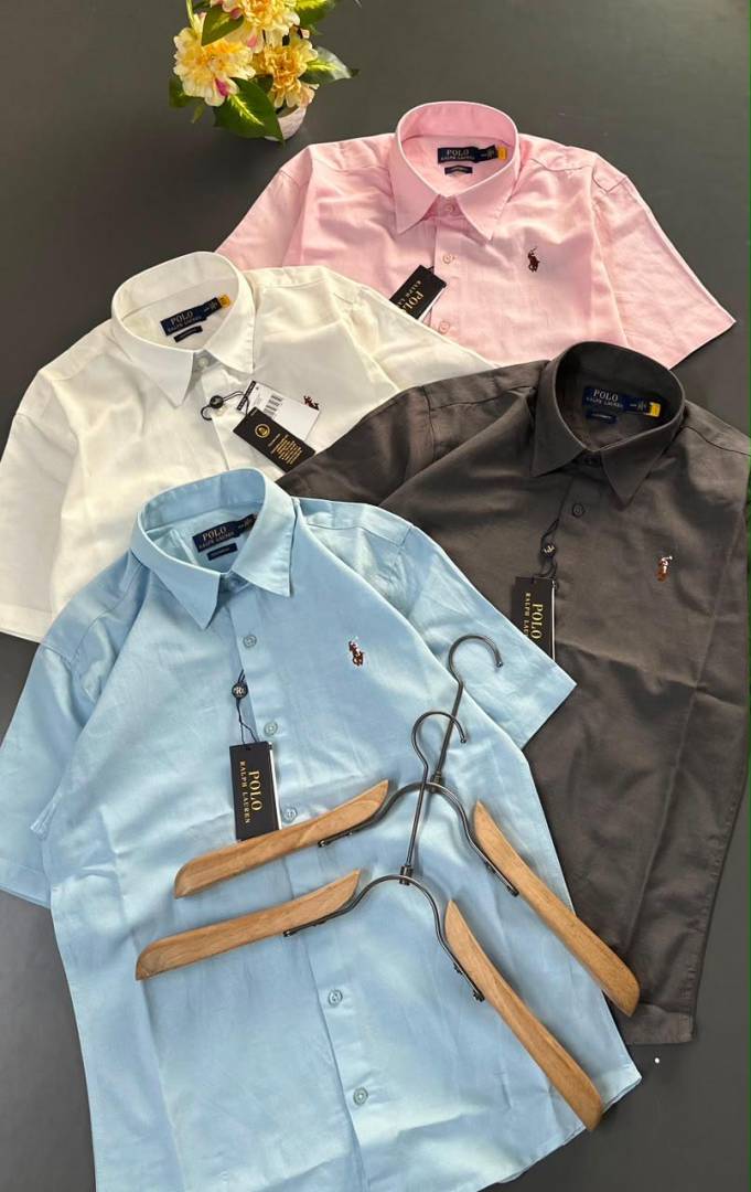 Ralph LAUREN P-OLO IMPORTED STORE ARTICLE SHIRT LINEN FABRIC