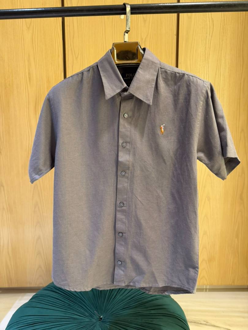 Ralph LAUREN P-OLO IMPORTED STORE ARTICLE SHIRT LINEN FABRIC