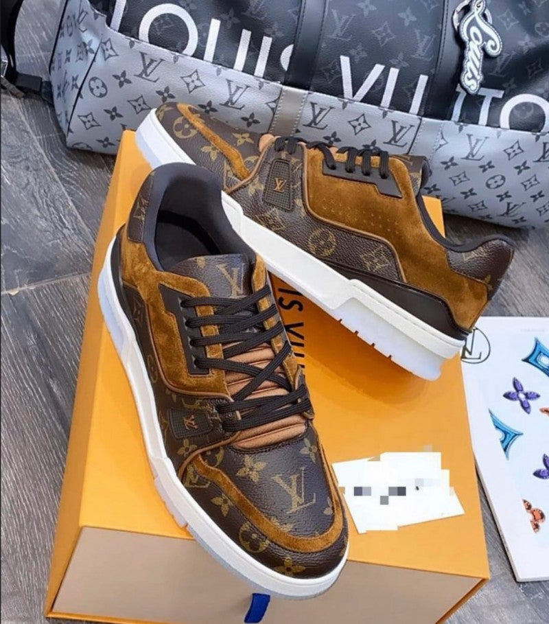 Lv Trainer Sneaker Monogram eclipse Brown Fix