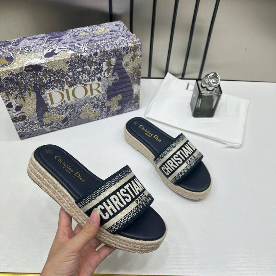 DiyorRiviera_Dway_Dark_Navy_Blue_Pump_Flats_For_Her_With_Original_Box_And_Dustcover