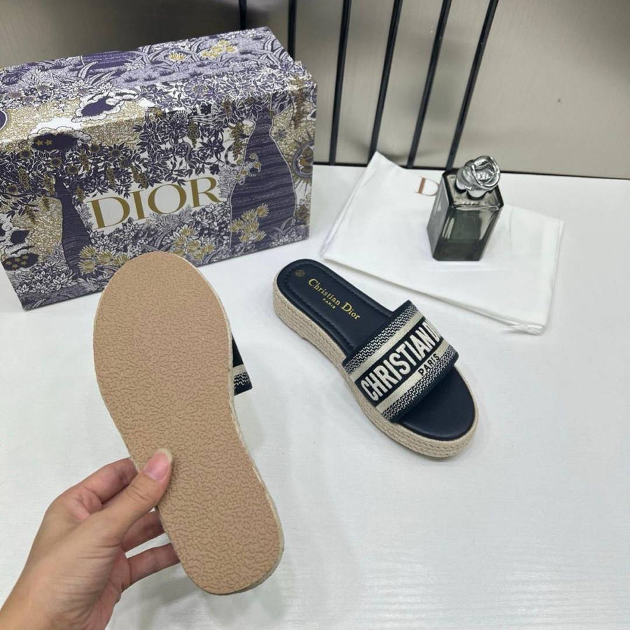 DiyorRiviera_Dway_Dark_Navy_Blue_Pump_Flats_For_Her_With_Original_Box_And_Dustcover