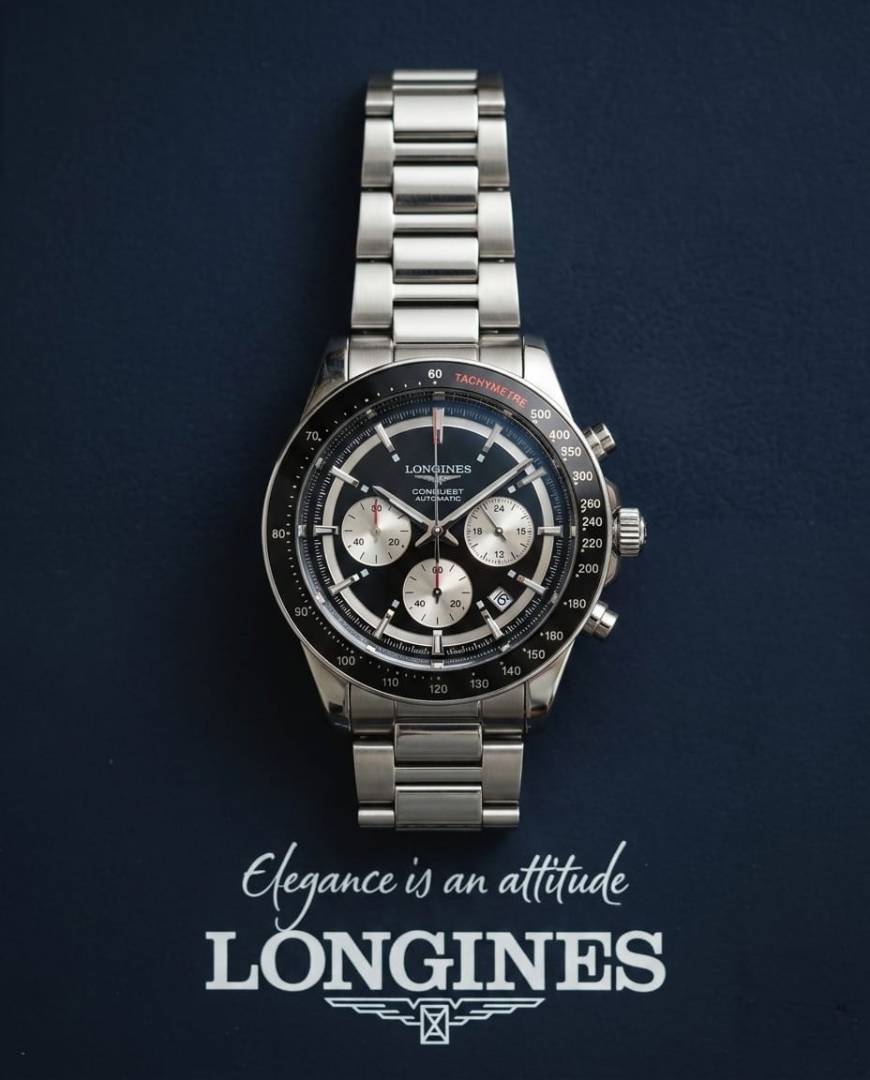 Longines Conquest Chronograph Black