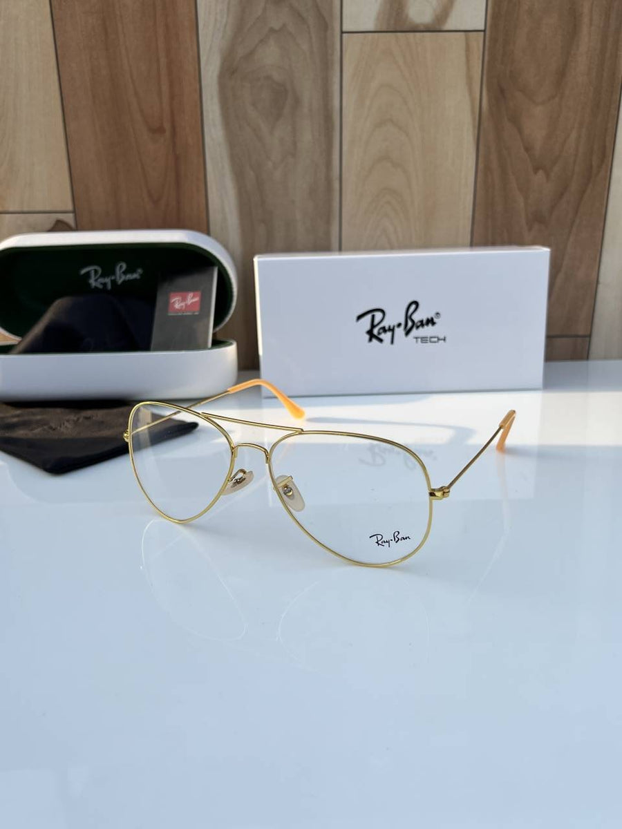 Rey ban aviator gold plano