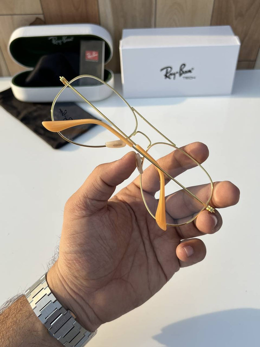 Rey ban aviator gold plano