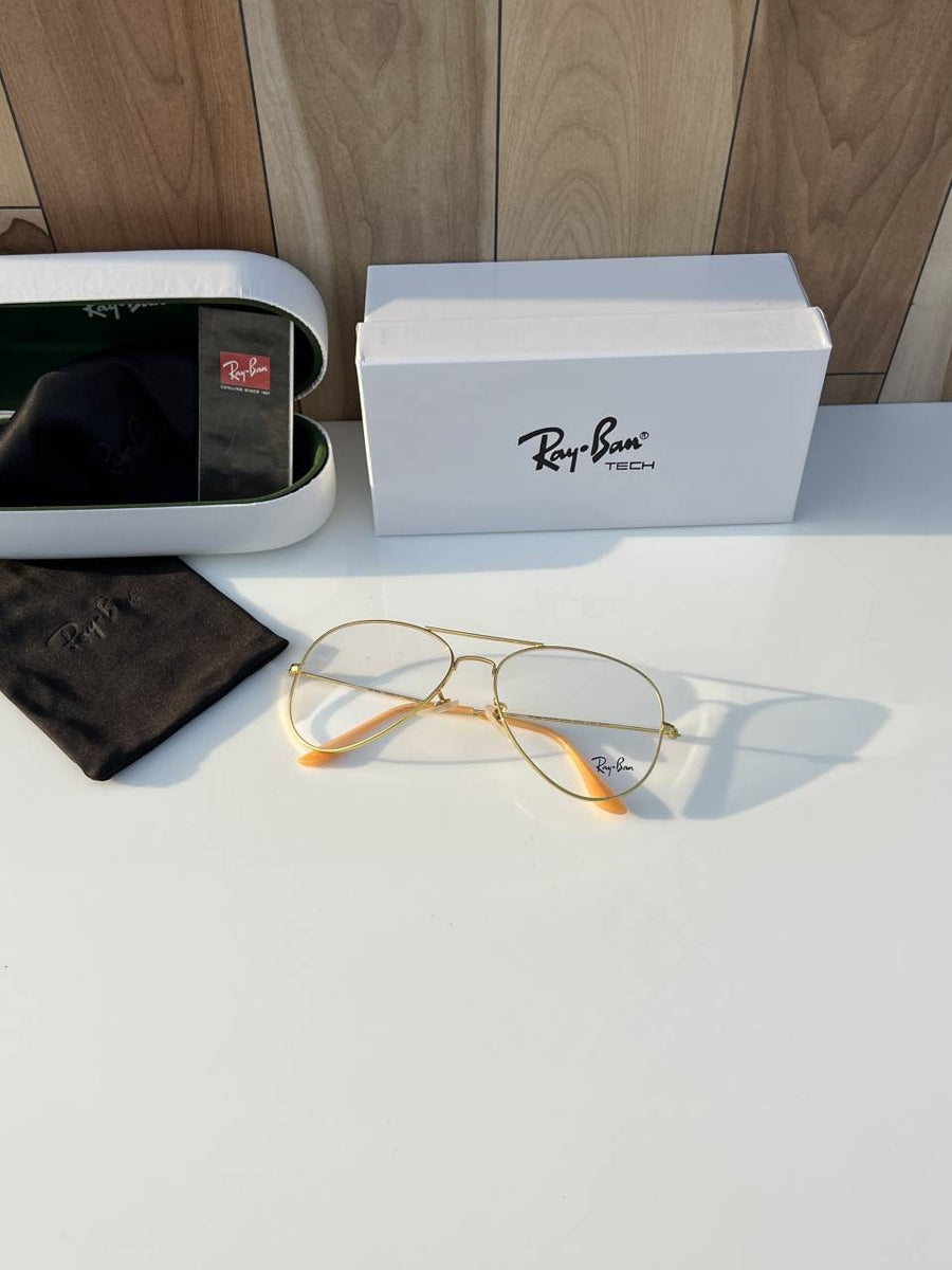 Rey ban aviator gold plano