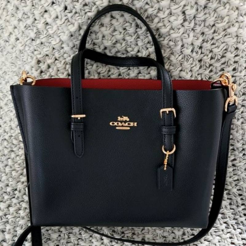 Coach_Mollie_25_Black_Medium_Tote_With_OriginalBox