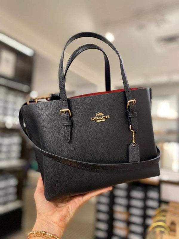 Coach_Mollie_25_Black_Medium_Tote_With_OriginalBox