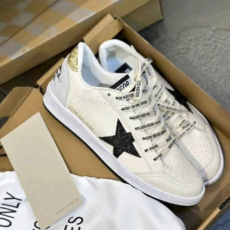 Golden Goose Ball star White Black Gold Ice 5087