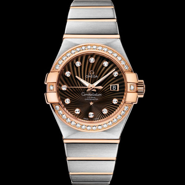 Omeg_ga Constellation Quartz luxury watch.