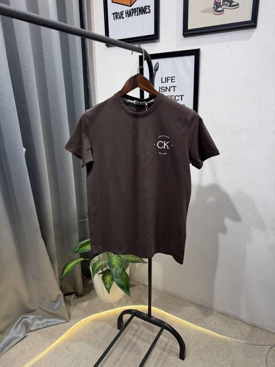 Calvin klei imported round neck tshirt brown