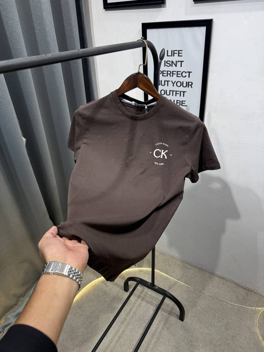 Calvin klei imported round neck tshirt brown