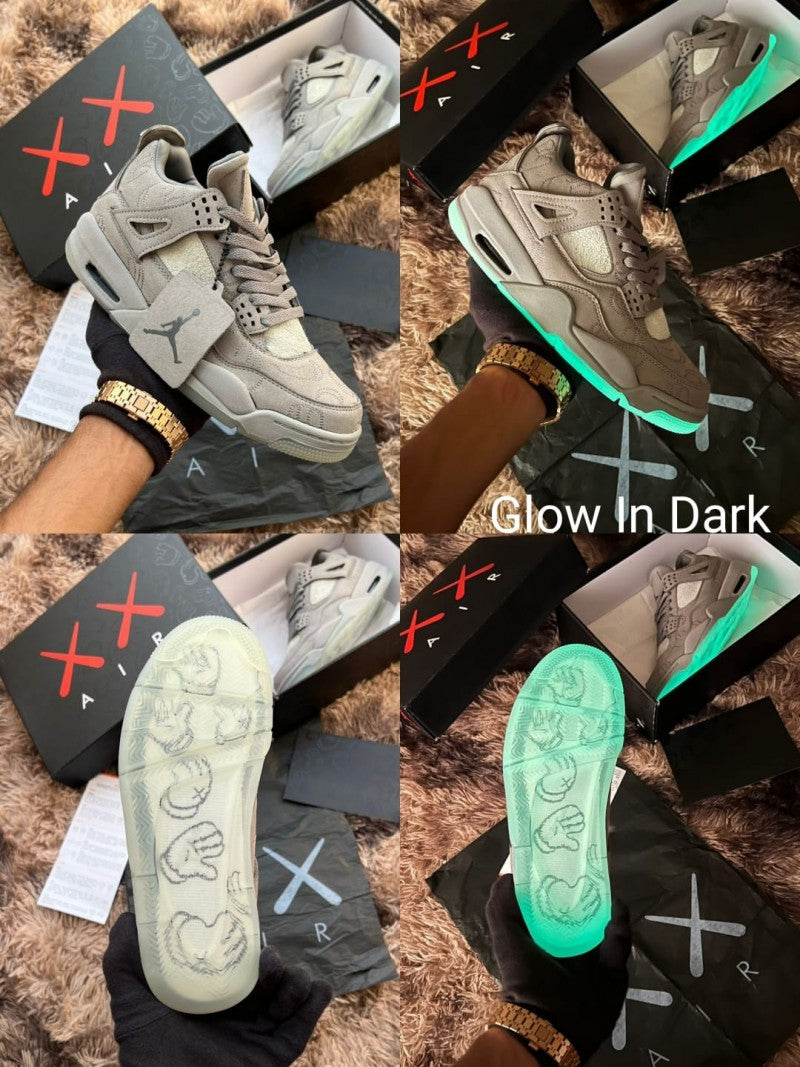 Nike Air Jordan Retro 4 Kaws Grey Semi UA
