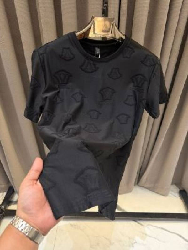 Versace_impoted Full Monogram t-shirt Black