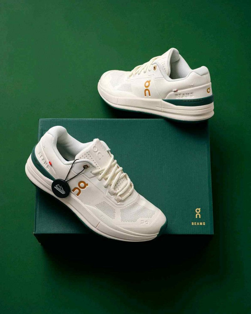 On Cloud The Roger Pro x BEAMS Ivory Evergreen