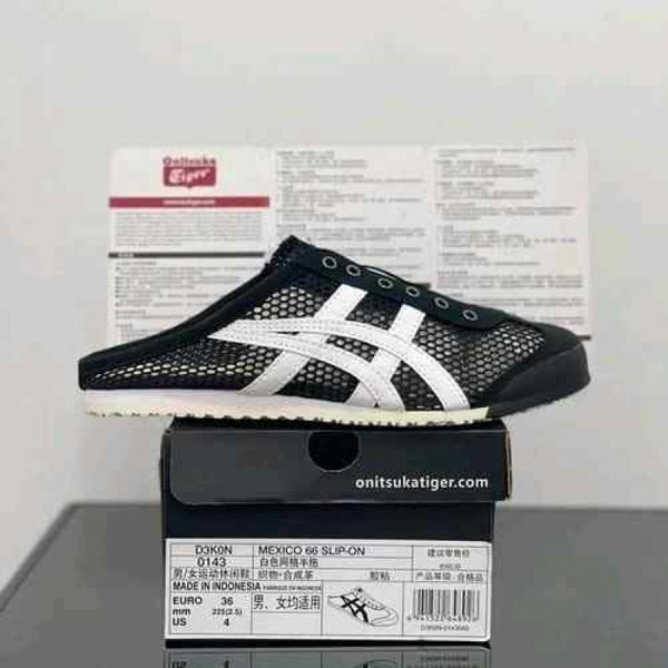 onitskaa. tigerr Mexico 66 Sabot White Black