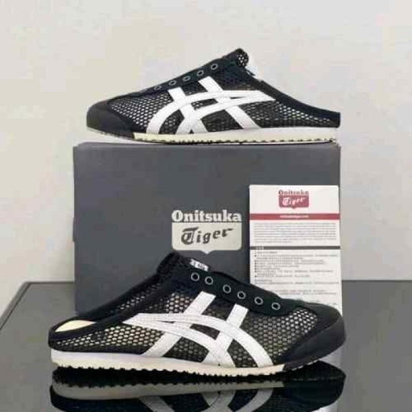 onitskaa. tigerr Mexico 66 Sabot White Black