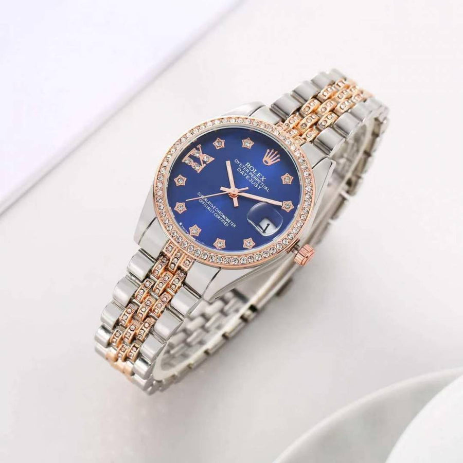Rolex Oyester Perpetual Date Just 2Ton-Copper-Blue