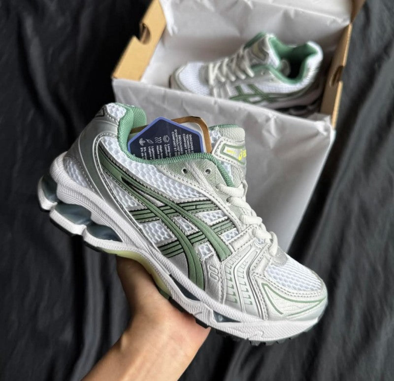 Asics gel kayano 14 white pure silver slate grey sage