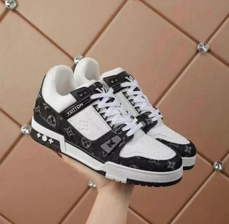 Louis vuitto_nn trainer black white sneaker sale 458