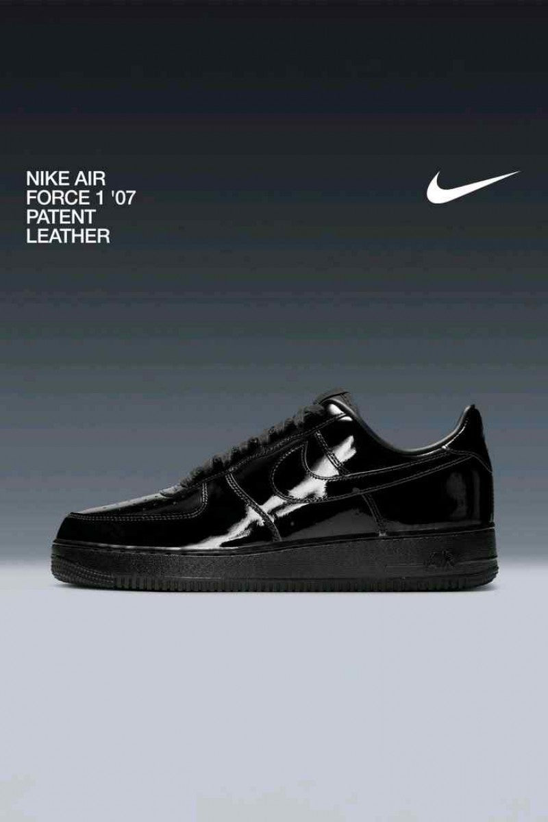 Nike Airforce 1 07 Black Patent 2617