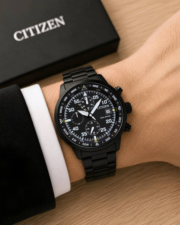 Citizen Mens Eco-Drive Aviator Chronograph