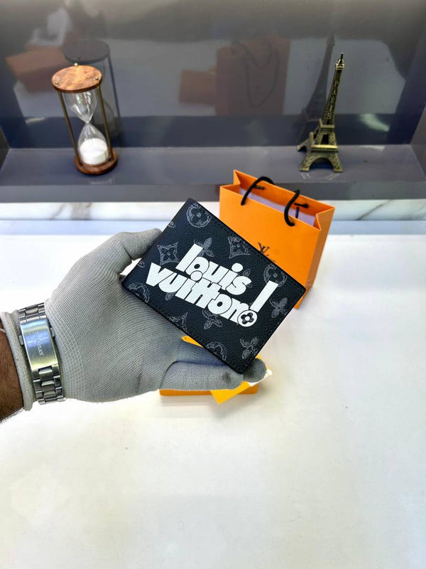 Louis Vuitton Black Wallet Premium Quality Fa 371