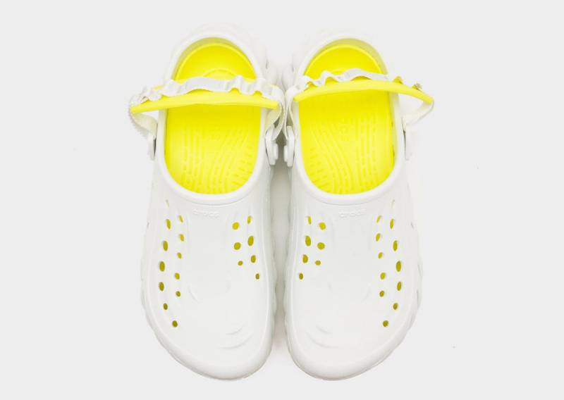 Croc Echo Clogs Moonlight Cream Yellow With Og Box Carry Bag