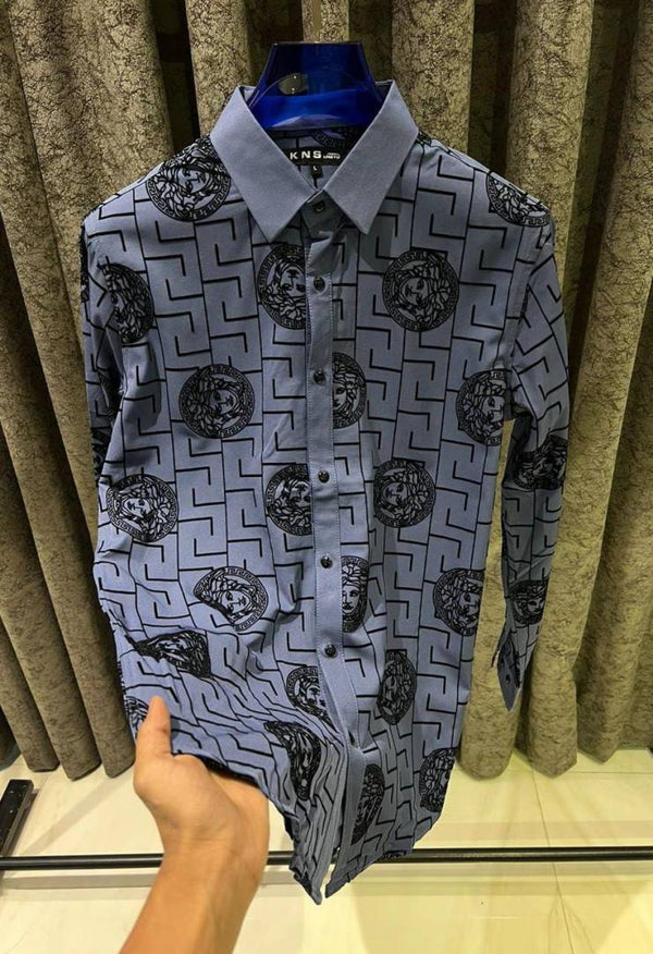 Versace IMPORTED STORE ARTICLE DIAMOND CHINA SHIRT