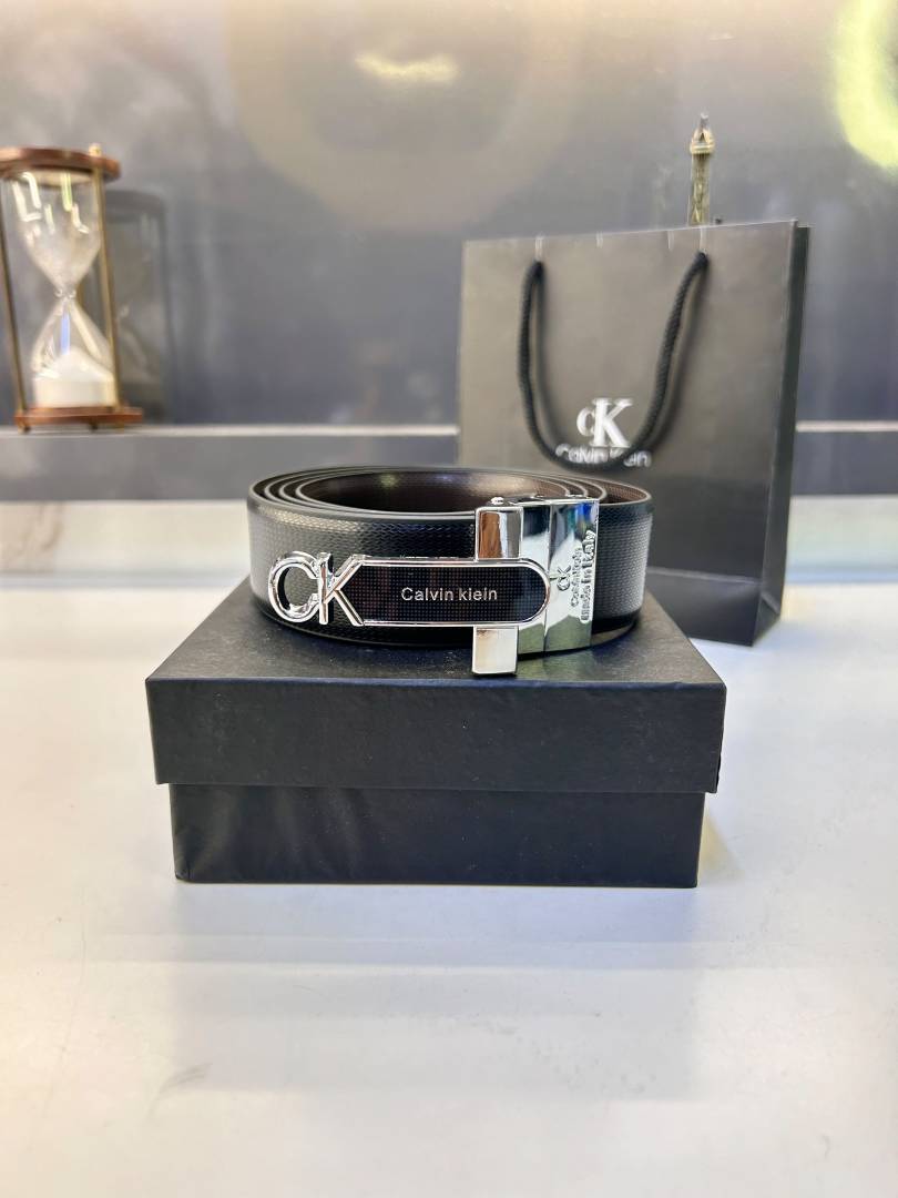 Ck_Calv_i Glossy Silver Belt Fa 997