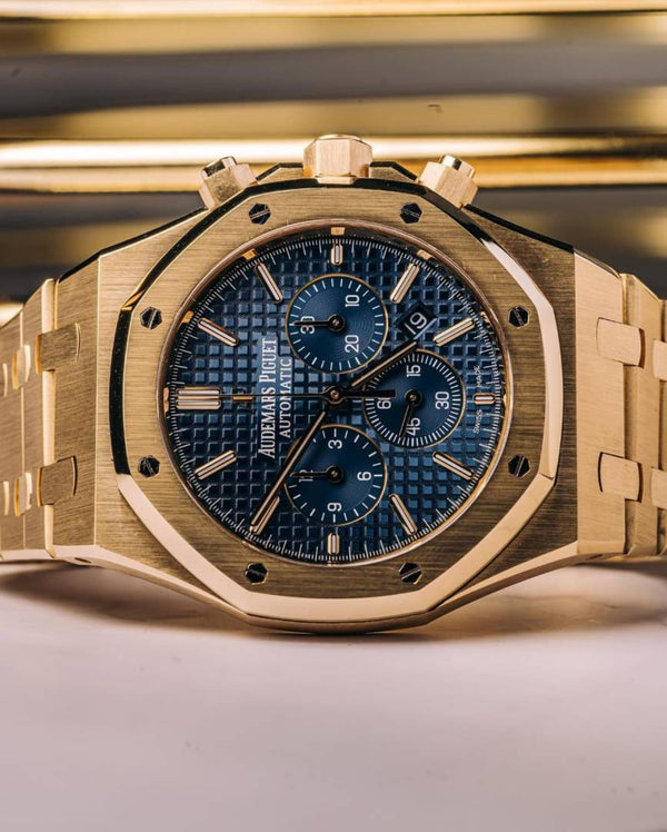 Audemars pigeu_t royal oak chronograph Gold-Blue