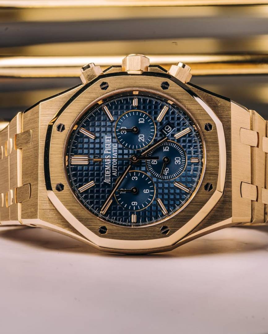 Audemars pigeu_t royal oak chronograph Gold-Blue
