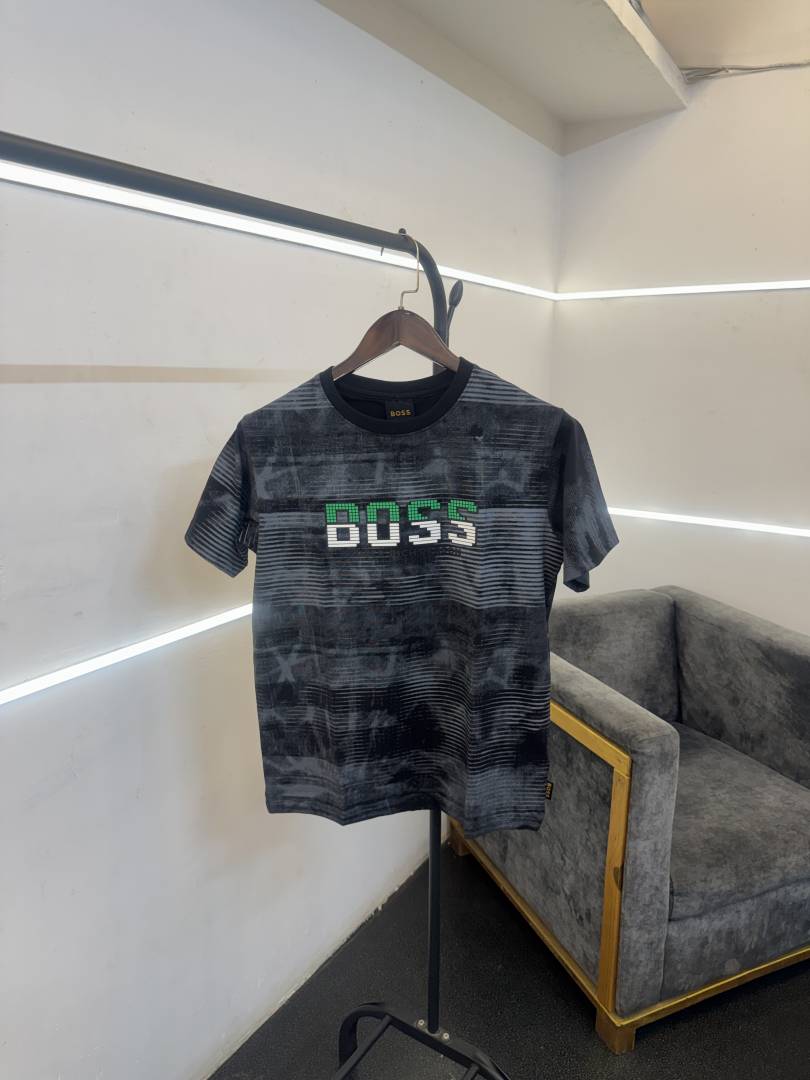 Hugoo boss turkey imported round neck tshirt black