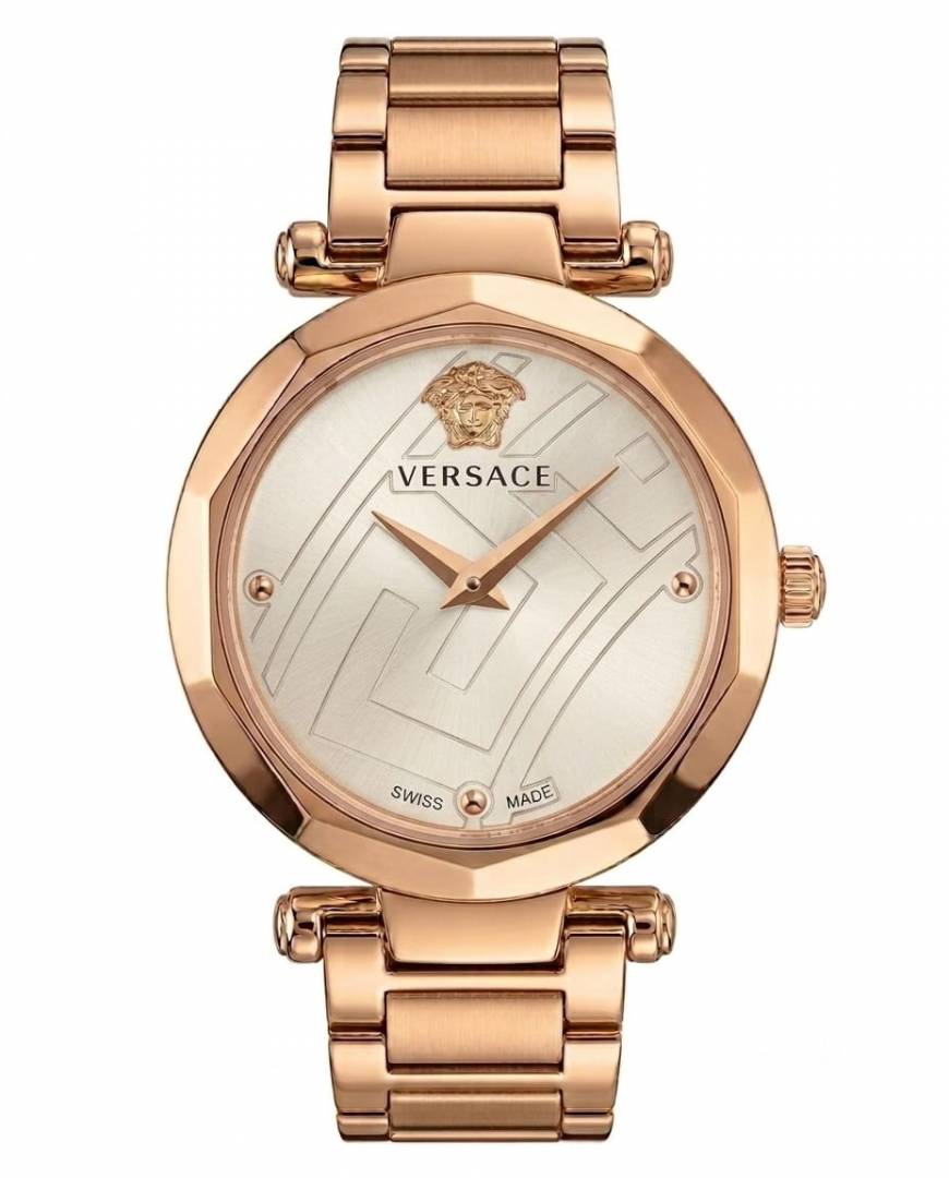 Versace heritage rose gold white dail