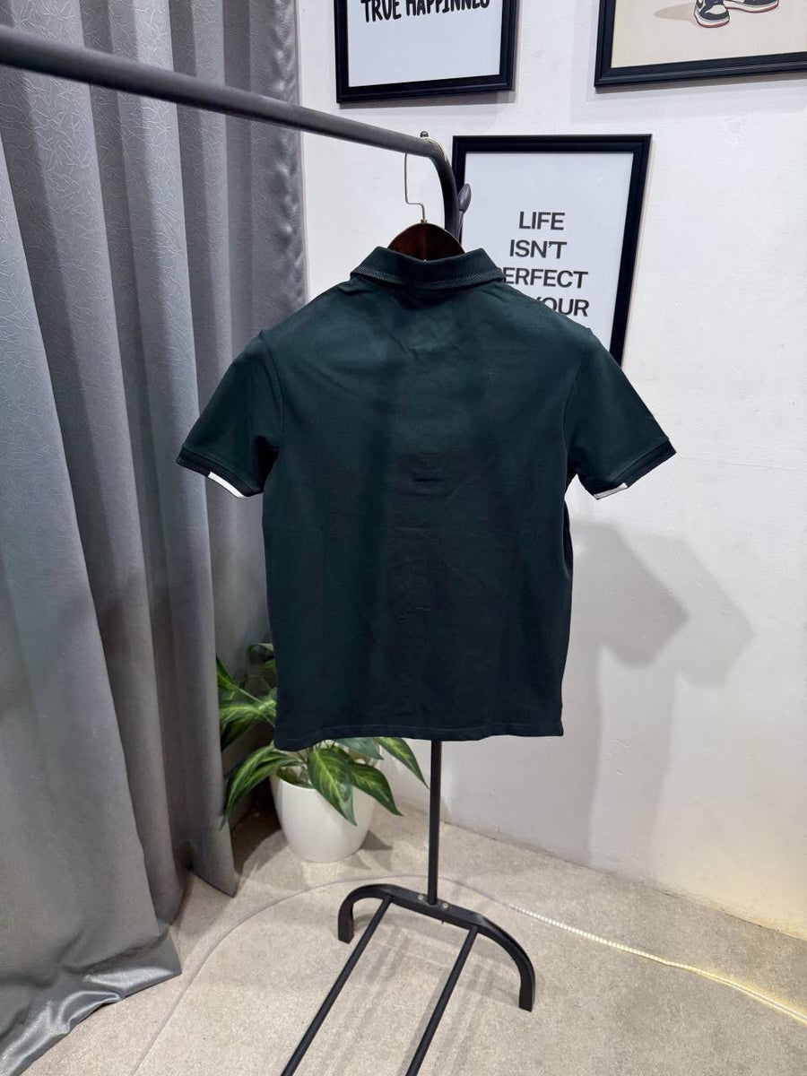 Hackett imported polo tshirt bottle green